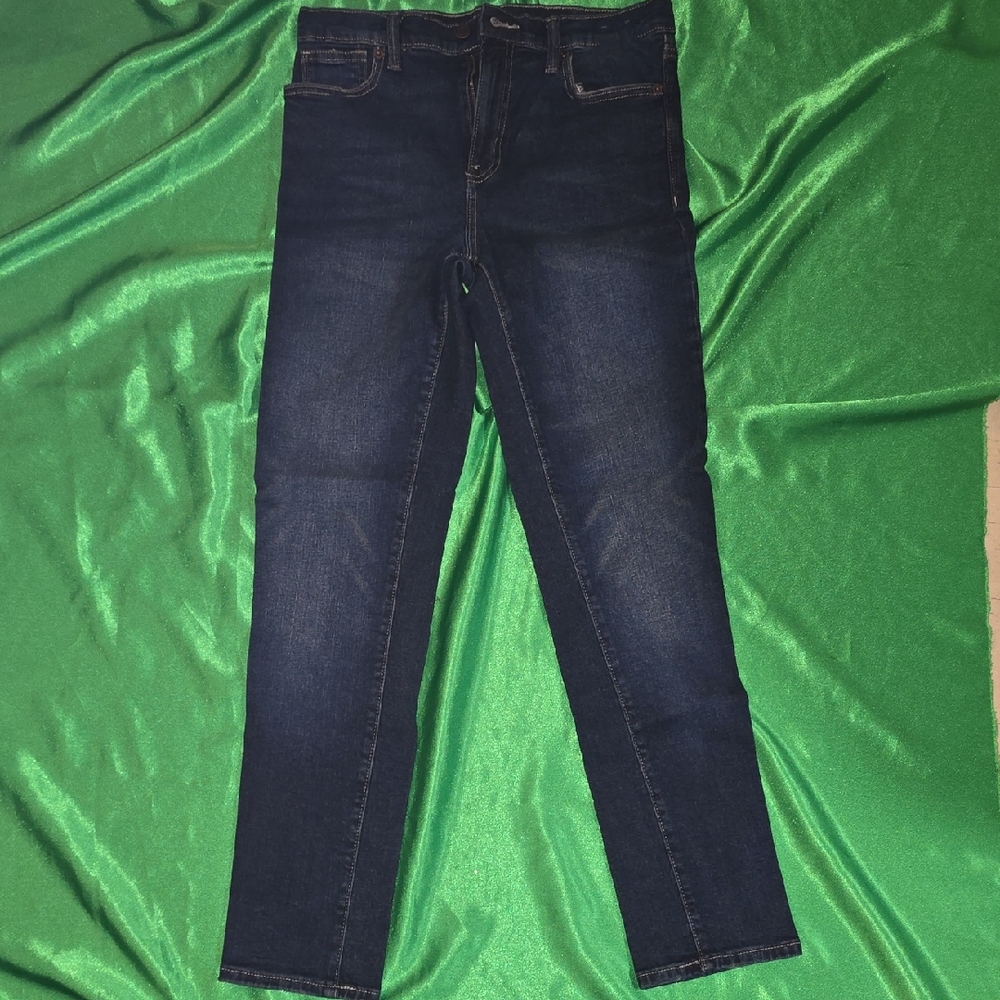 Old Navy Dark Indigo Girls Stretch Jeans